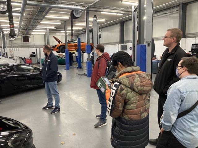 group tour McLaren workshop